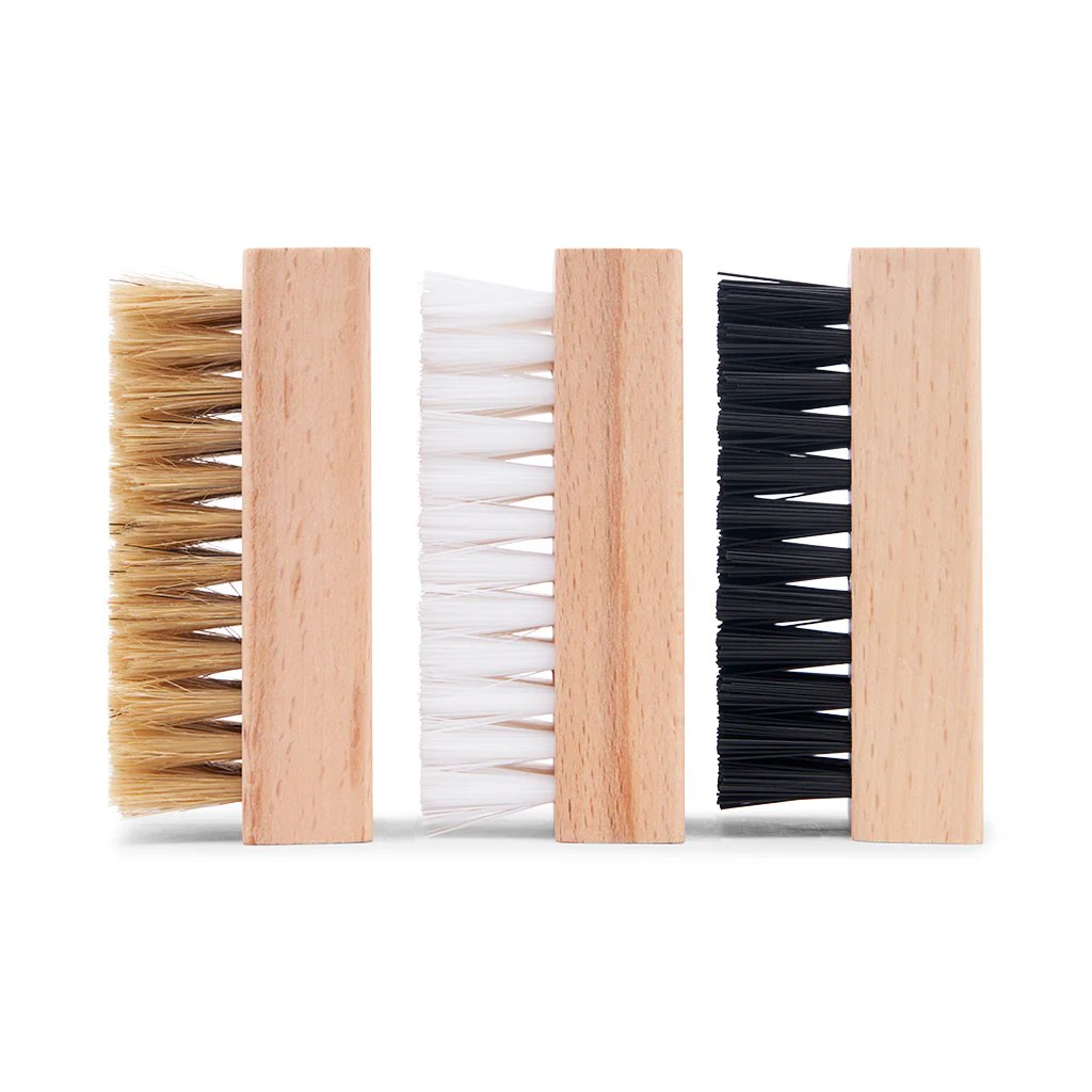 Lot de 3 brosses pour nettoyer les chaussures