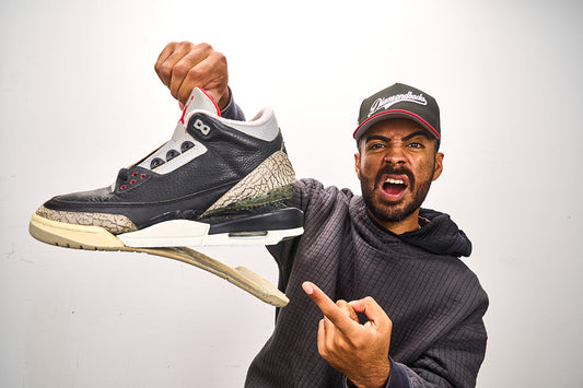 Vick Almighty Restores His 1994 Air Jordan 3 'Black Cement'