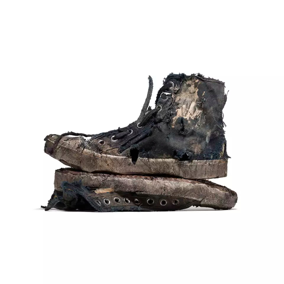 The Balenciaga Paris Full Destroyed High Top Sneaker