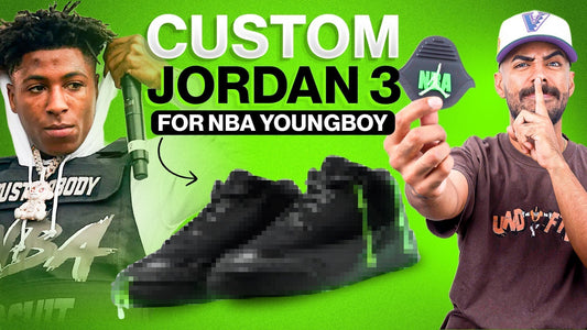 NBA YoungBoy Gets a One-of-a-Kind Custom Air Jordan 3 from Vick Almighty
