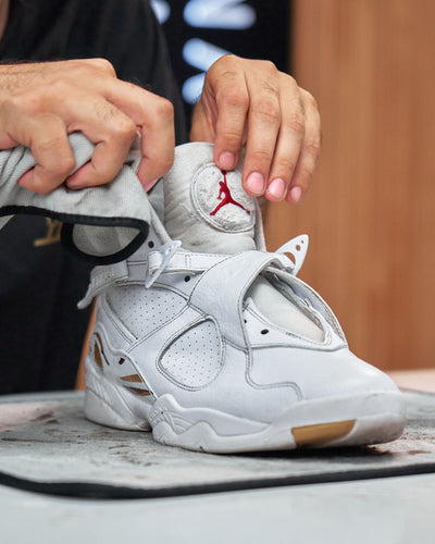 The White OVO Air Jordan 8.