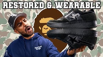 Crazy All Black Bapesta Restoration