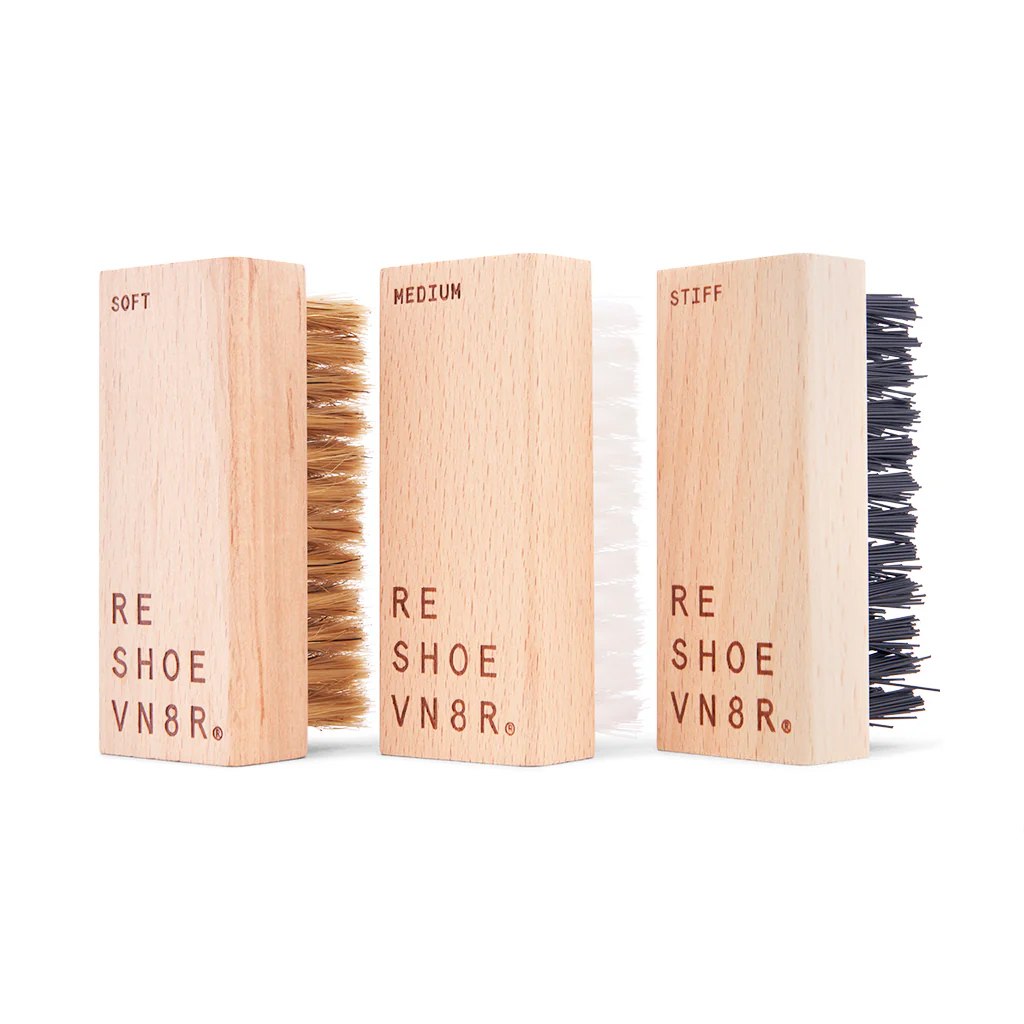 Lot de 3 brosses pour nettoyer les chaussures