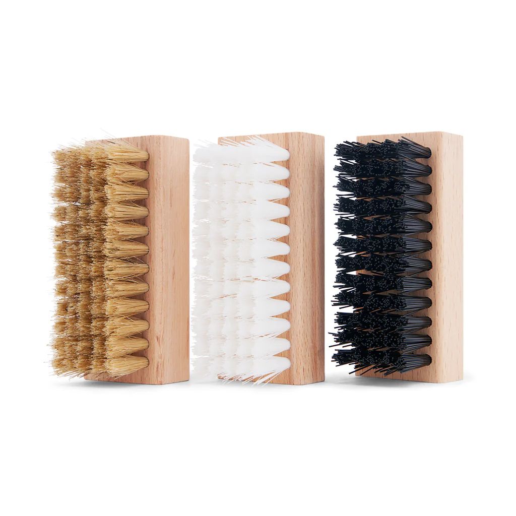 Lot de 3 brosses pour nettoyer les chaussures