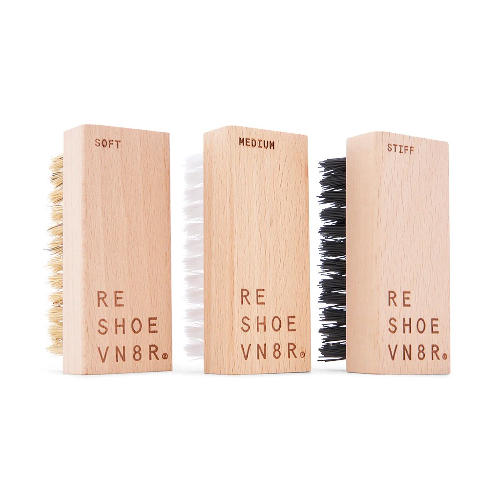 Lot de 3 brosses pour nettoyer les chaussures