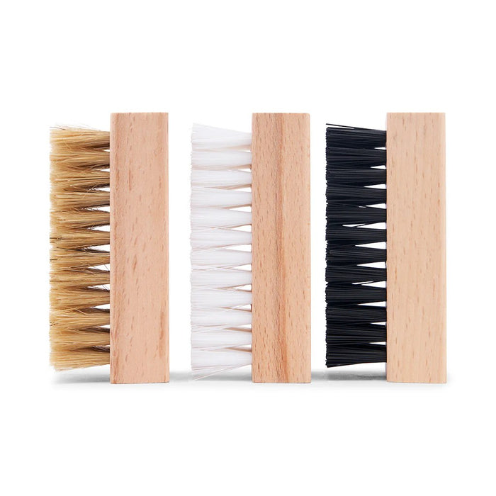 Lot de 3 brosses pour nettoyer les chaussures